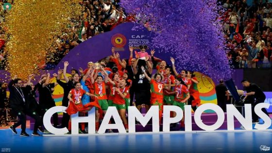 إنجاز تاريخي غير مسبوق:تتتويج المنتخب الوطني المغربي النسوي لكرة القدم داخل القاعة بطلا للدورة الأولى من بطولة كأس أمم أفريقيا للسيدات في رياضة “الفوتسال