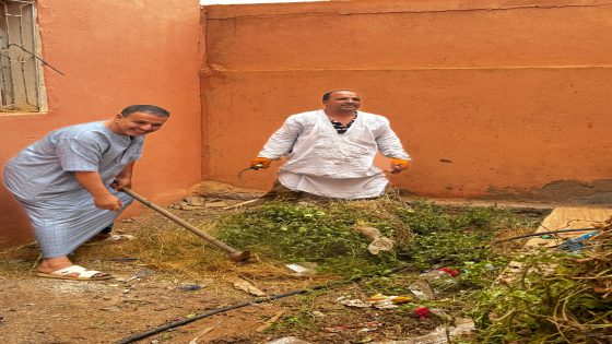 بروح المواطنة.. حملة نظافة شاملة تُعيد الحياة لمرافق مدارس عوينة آيتوسى