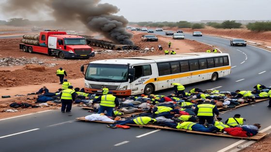 حادث سير مروع بين حافلة وشاحنة قرب الأوداية في ضواحي مراكش يتسبب في إصابات خطيرة