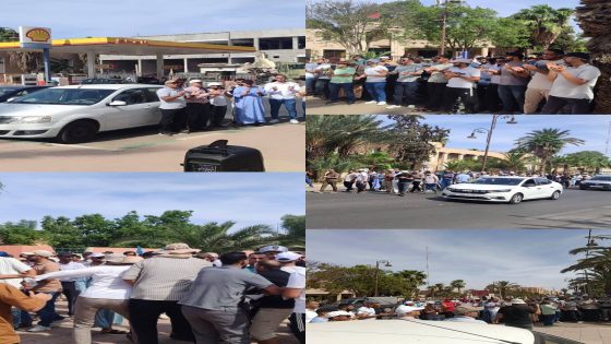 تارودانت.. وقفة الشغيلة التعليمية تتحول إلى مسيرة نحو العمالة